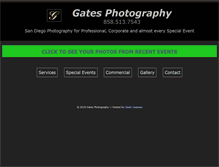 Tablet Screenshot of gatesphotography.com